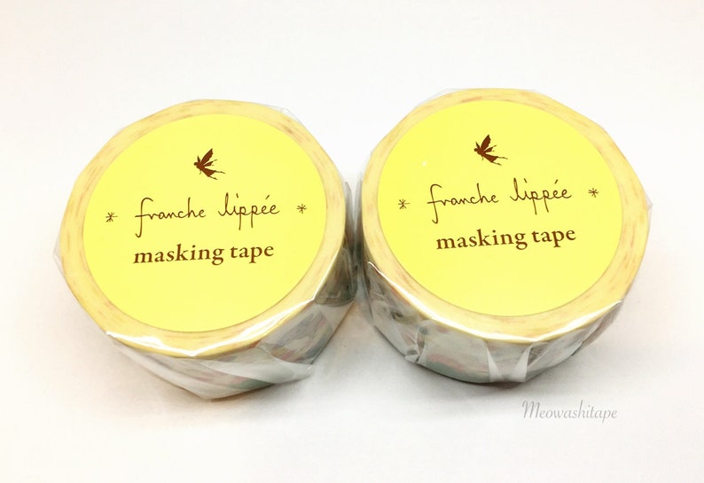 Floral puppies washi tape Franchelippee