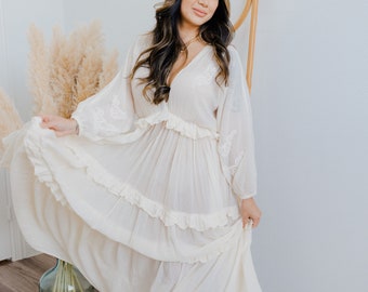 cotton long maxi dress