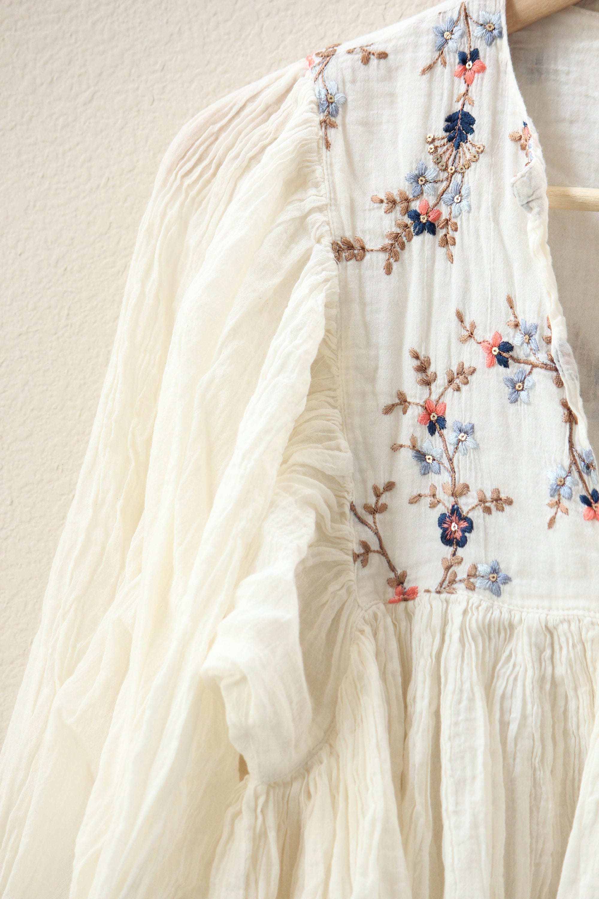 vacation leisure silk-cotton embroidery dress Vacation maxi dress-Super soft cotton dress with embroidery- gift for women-loungewear maxi dress- gift for women-cotton Beach dress