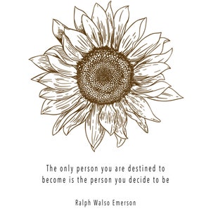 Sun Flower Quote