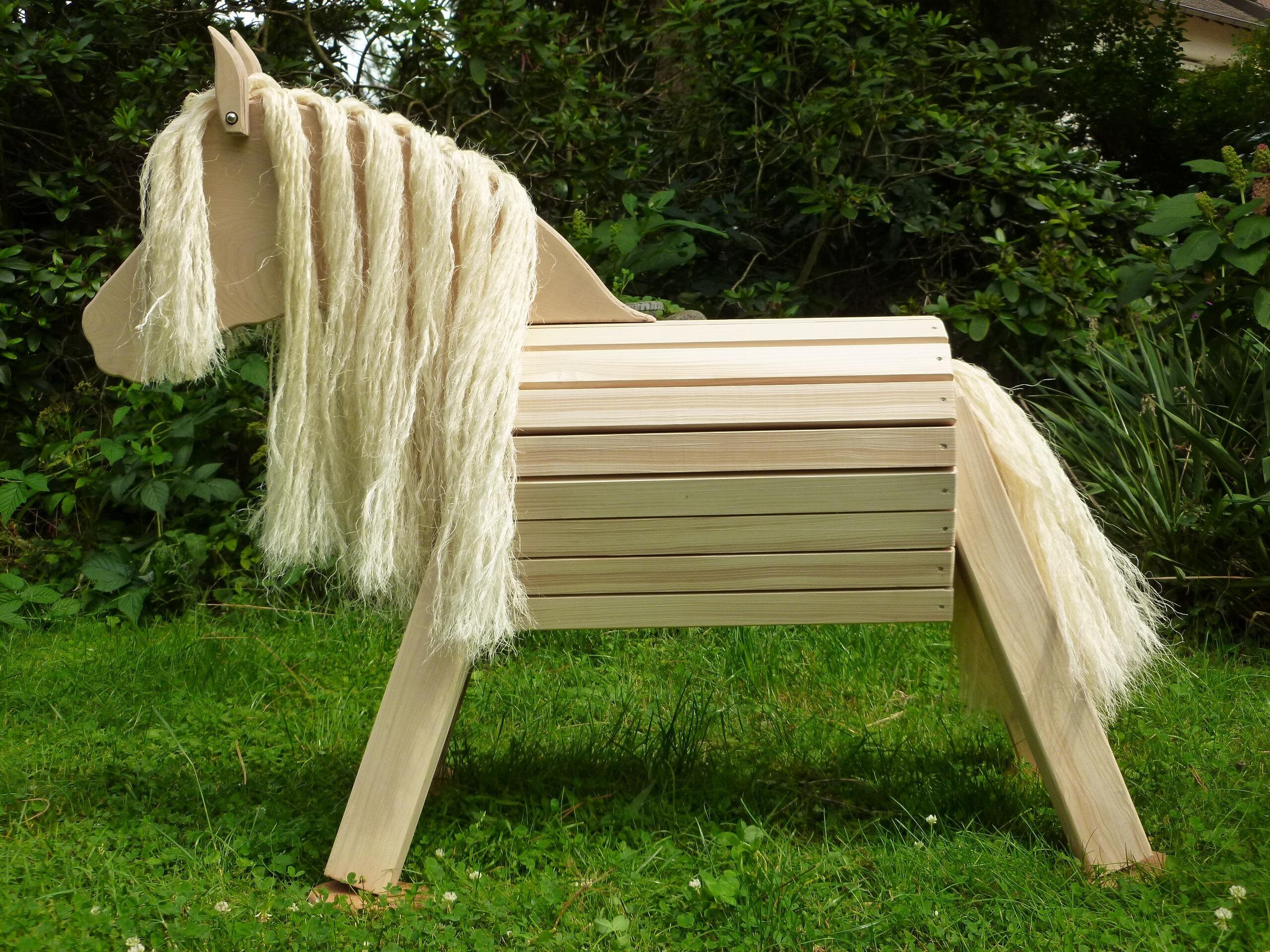 Holzpferd Holzpony Voltigierpferd Pferd Pony Etsy