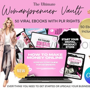 50 Viral Digital Business Vault |PLR book BUNDLE | Resale Ebooks| PLR bundle| Digital ebook vault| Ebooks| Digital products | Passive Income