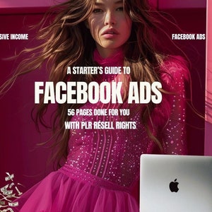 Starter Guide to Facebook Ads PLR Ebook with Resell Rights | Digital Marketing Ebook | Done for you Guide | Facebook Ads | Passive Income |