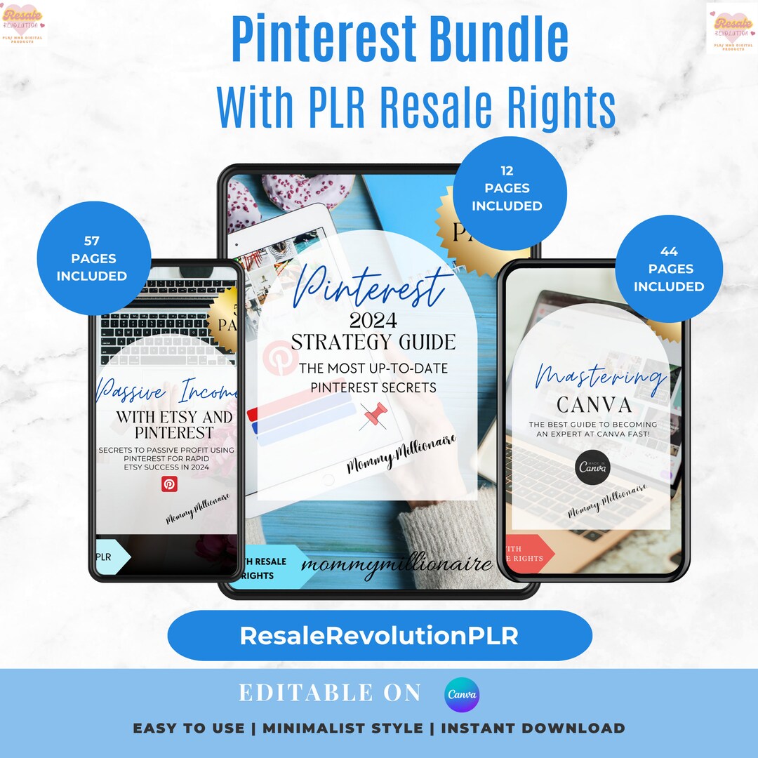 Pinterest Marketing Bundle: PLR & Master Resell Rights (digital ...