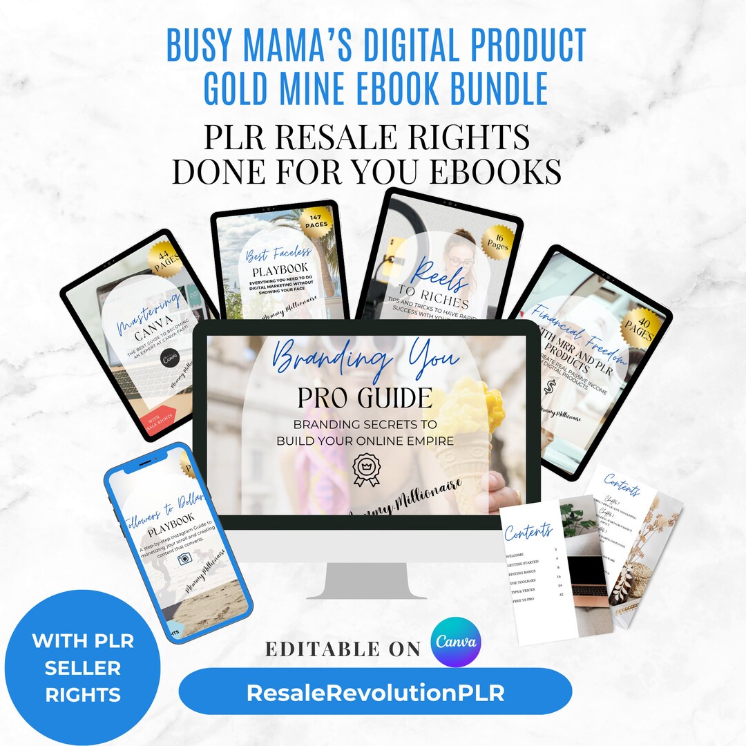 Digital Product Gold Mine Bundle: PLR Resell Rights Ebooks - Etsy