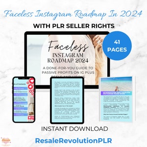 Faceless Instagram Road Map In 2024 PLR/MMR Guide, Social Media Marketing Tool, Digital Strampler, Online Business Ressource, Marketing Ebook
