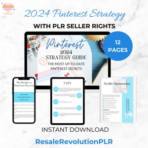 Pinterest Strategy 2024 Done For You DFY Digital Products With Master Resell Rights MRR & Private Label Rights PLR Made For Resell
