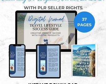 Digital Nomad Guide 2024: PLR/MMR Ebook, Online Business (Digital Download)