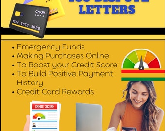 Credit Repair Dispute Letter Templates: 100 PLR Docs (Digital Download)