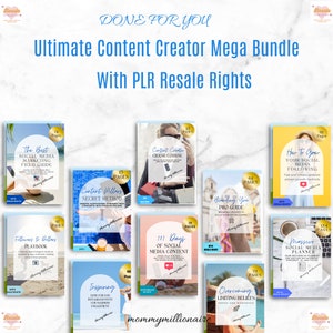 Ultimate Content Creator Done For You With Master Resell Rights and Private Label Rights DFY Digital Product, Social Media Content Creator