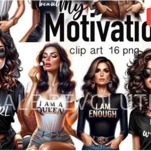 NEU -Boss Babe motivierende PLR Clipart Set | Empowering Girl Boss Zitate | Digitale Kunst | Hustle Inspiration | Planer Aufkleber | Frauenpower