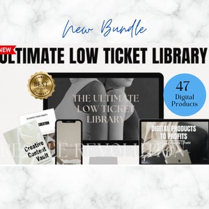 Ultimative Low-Tour PLR Mega Bibliothek - 47 PLR Produkte zum Weiterverkauf | Digitales Marketing-Bundle | PLR Bibliothek |Gesichtslose Ebooks | Rechte weiterverkaufen