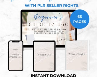 UGC Beginner Guide 2024 with MRR & PLR, Digital Products, Private Label Rights, Resell Rights, Done For You