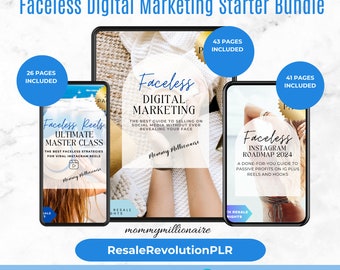 Faceless Digital Marketing Bundle: DFY Ebook, MRR Rights
