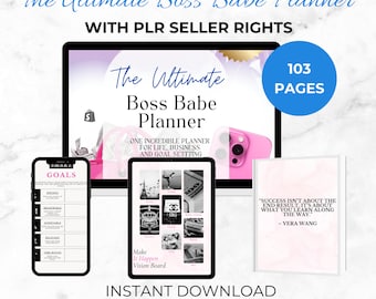 Planificador Boss Babe: Derechos de reventa MRR y PLR, Producto digital DFY