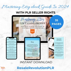 Mastering Etsy Ebook Guide 2024,Passive Profits Master Resell Rights,Etsy Ebook Guide for Passive Profits,MRR & PLR Included,Digital Product