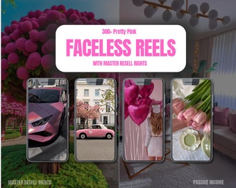 300 Pretty Pink Reels: Contenido para redes sociales (Descarga digital)