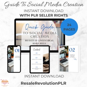 Social media creation DFY guide with PLR & MRR, Private Label Rights Products, Resell Rights Included ,master resell rights