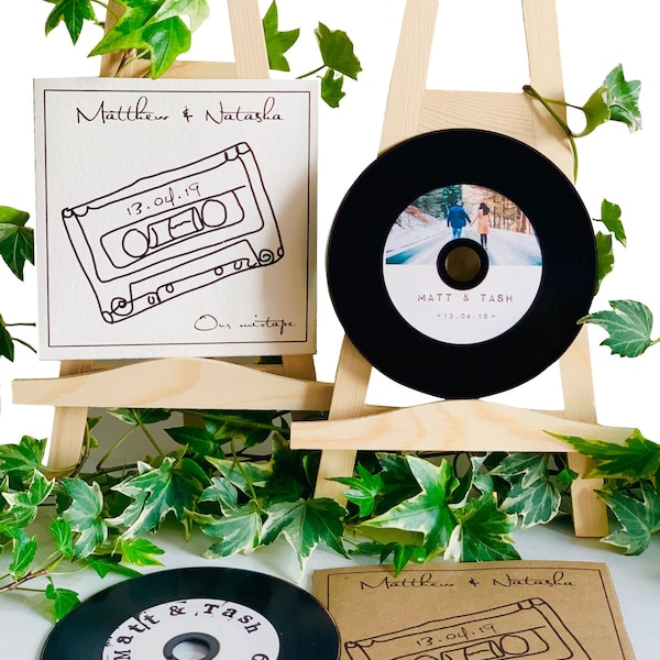 Personalised CD - looks & feels like a vinyl record!Your voice recording copied for you. For: gift, birthday, anniversary, wedding, present