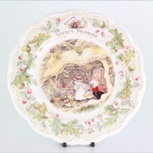 Royal Doulton - Brambly Hedge - Where&#39;s Primrose - 8&quot; Plate