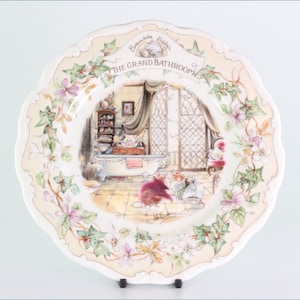 Royal Doulton - Brambly Hedge - The Grand Bathroom - 8&quot; Plate