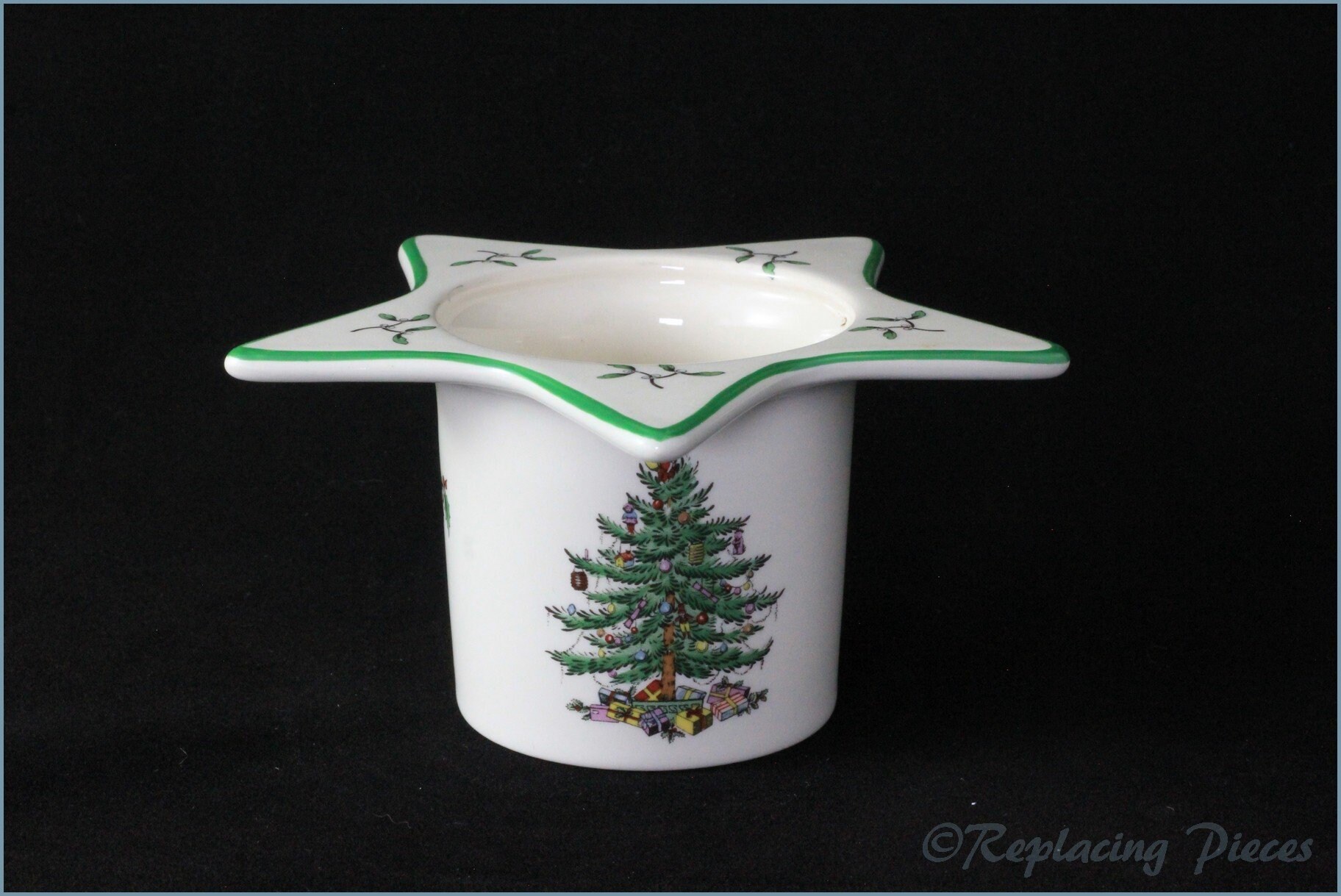 Spode Christmas Tree Star Shaped Candle Holder Etsy