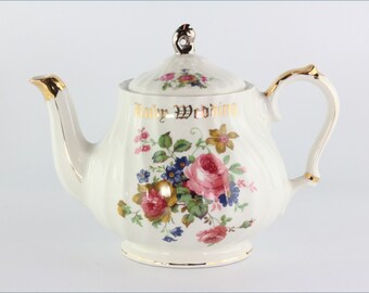 Sadler - Ruby Wedding- 1 3/4 Pint Teapot - SAD8