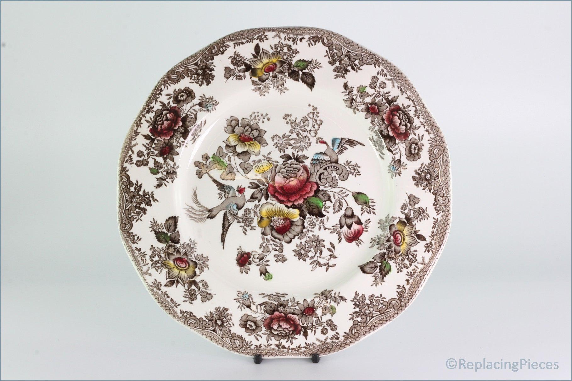 キ*ル様 ①廃番！Plum Asiatic Burleigh 花鳥柄 プレート BURLEIGH バーレイ グリーン アジアティックフェザンツ フルーツ