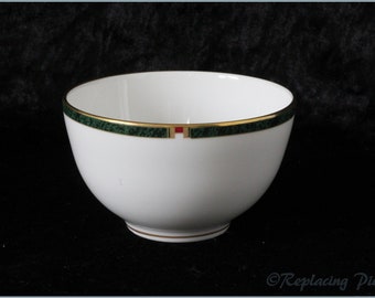 Royal Worcester - Carina (Green) - Open Sugar Bowl