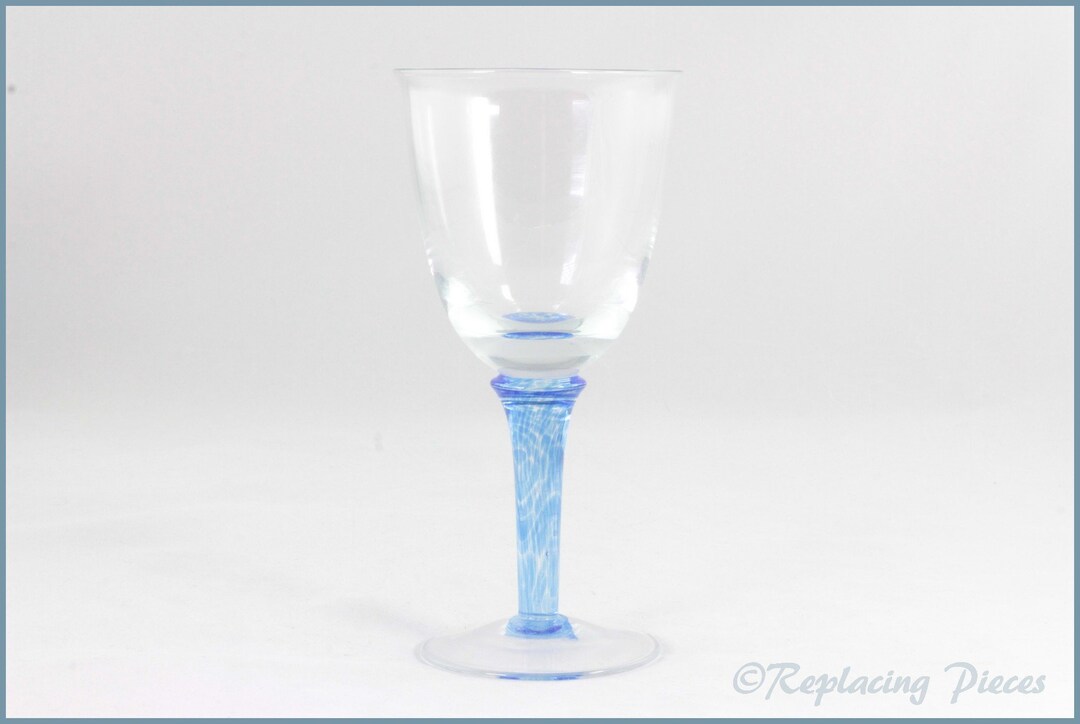 Denby Imperial Blue Wine Glass large Etsy