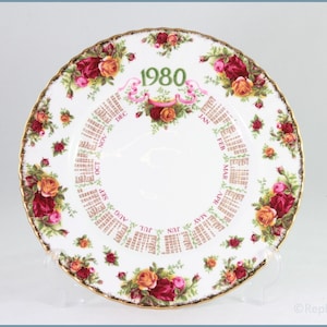 Royal Albert - Old Country Roses - Calendar Plate 1980