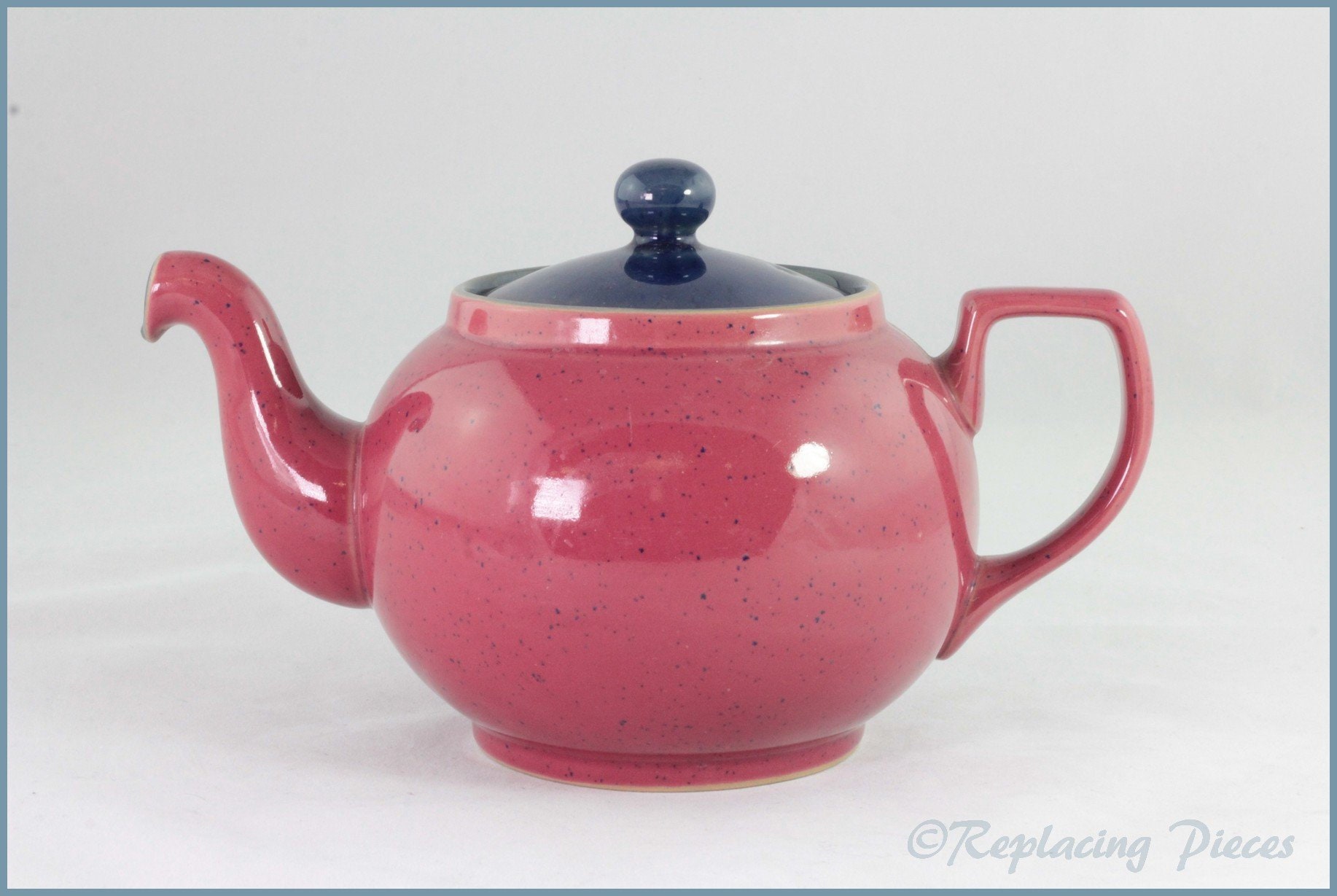 Denby Harlequin Teapot Red Body Etsy