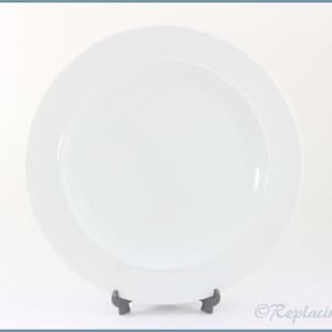 Denby - White - 9 1/2&quot; Luncheon Plate
