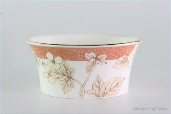 Wedgwood Frances peach Sugar Bowl - Etsy 