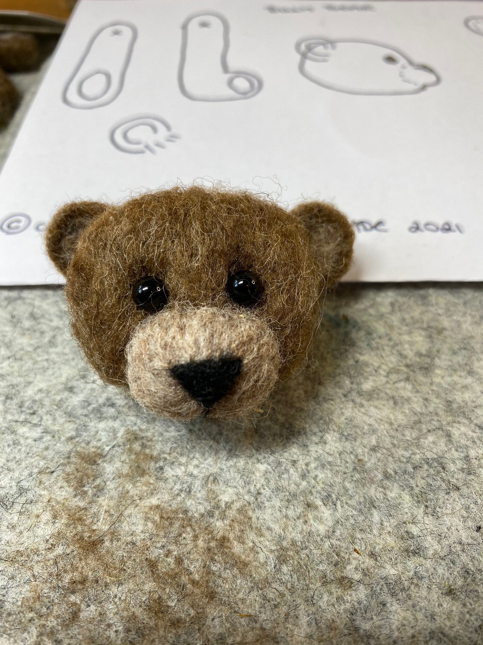 Needle Felt Kit Jointed Teddy Bear Etsy