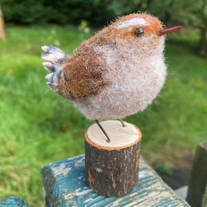 Custom made needlfelted Wren