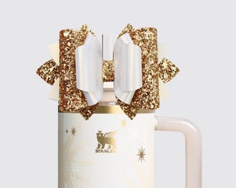 Starlight Shimmer Stanley Tumbler Bow Straw Topper Stanley Cup Bow Straw Bow Topper  Stanley Accessories