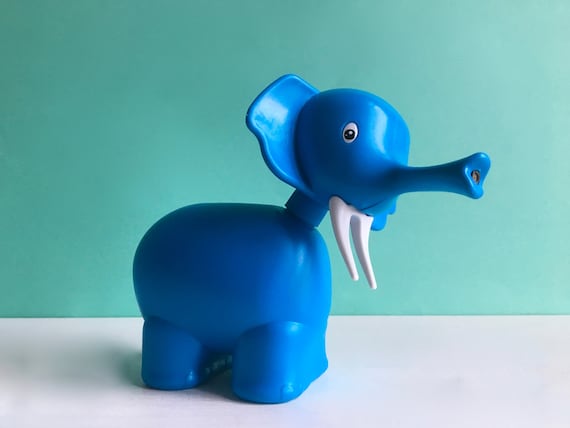 blue elephant doll