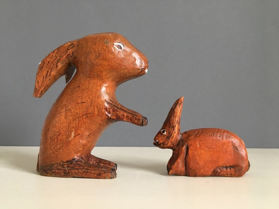 Worth Imports 14 Tabletop Wood Bunny Figurine White