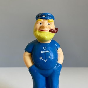 Vintage wax sailor seaman captain anchor maritime candle Cuxhaven North Sea