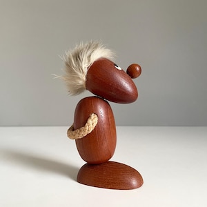 60s Bolling wooden monkey figure Denmark Vintage Mid Century Denmark sculpture teak teak wood 50s 60s