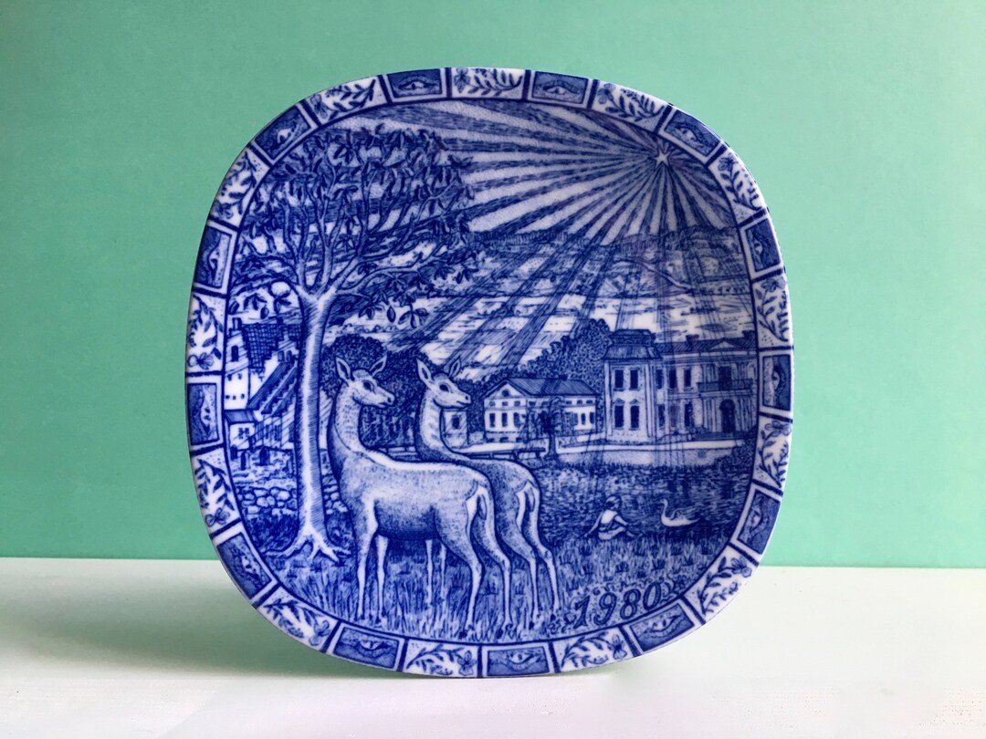 Rörstrand Wall PLATE Blue Plate Swedish Sweden Vintage - Etsy