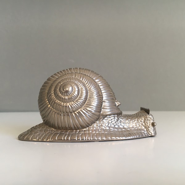 Seltene Schnecke Massiv Metall Klebeband Abroller Figur 60er 70er