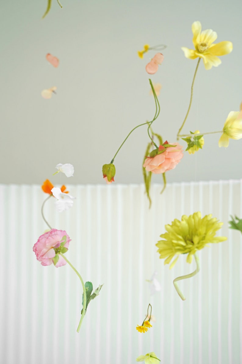 Lush Hanging Flower Garland Installation Celebrations, Weddings, Photography, Design Multiple Sizes Available and Custom Colours image 2