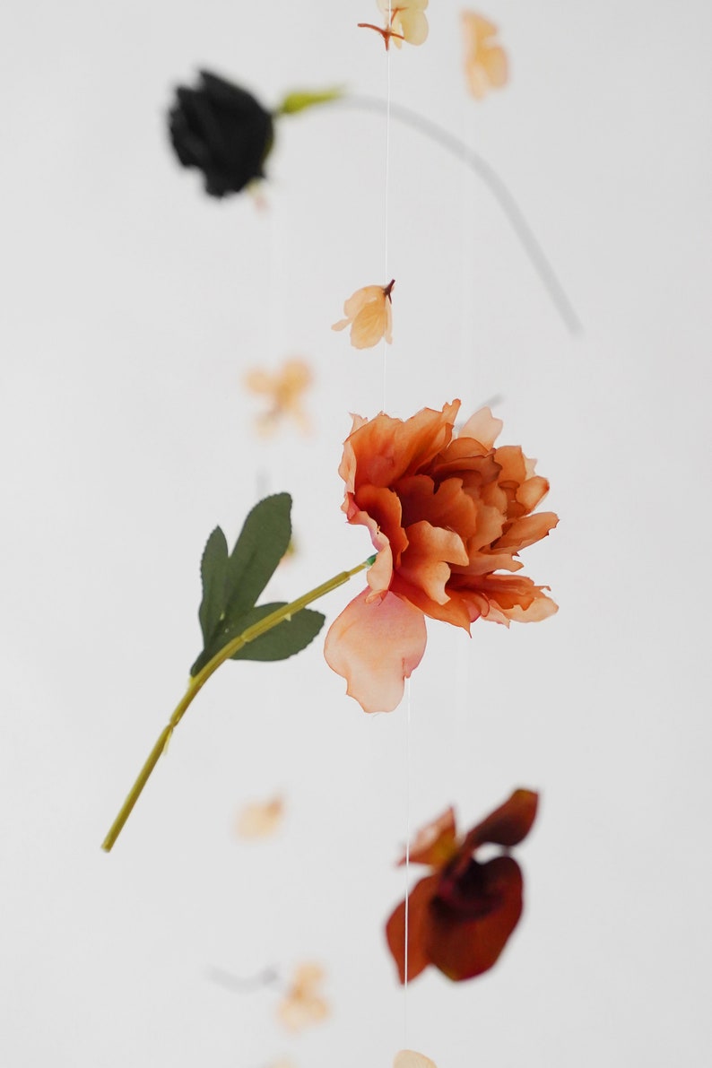 Bloom Hanging Flower Garland Installation home decor, weddings, photography Multiple Sizes Available and Custom Colours image 3