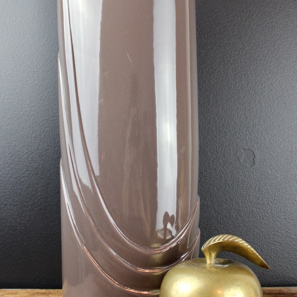 Vintage Haeger Large Art Deco Vase in Eggplant