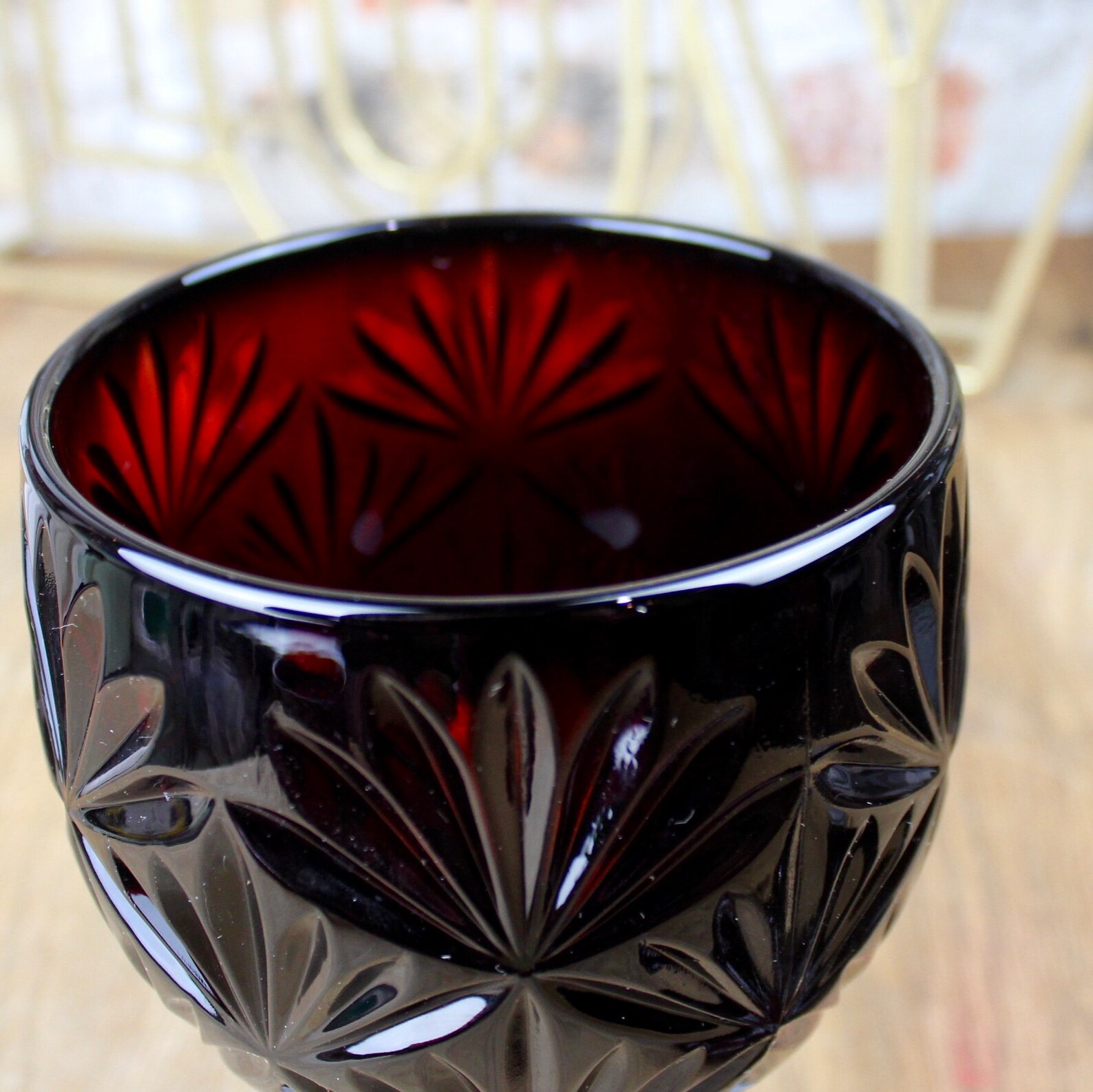 Vintage Luminarc Ruby Red Glass Egg Candy Dish Made in France Etsy New Zealand