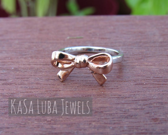 kate spade bow ring silver