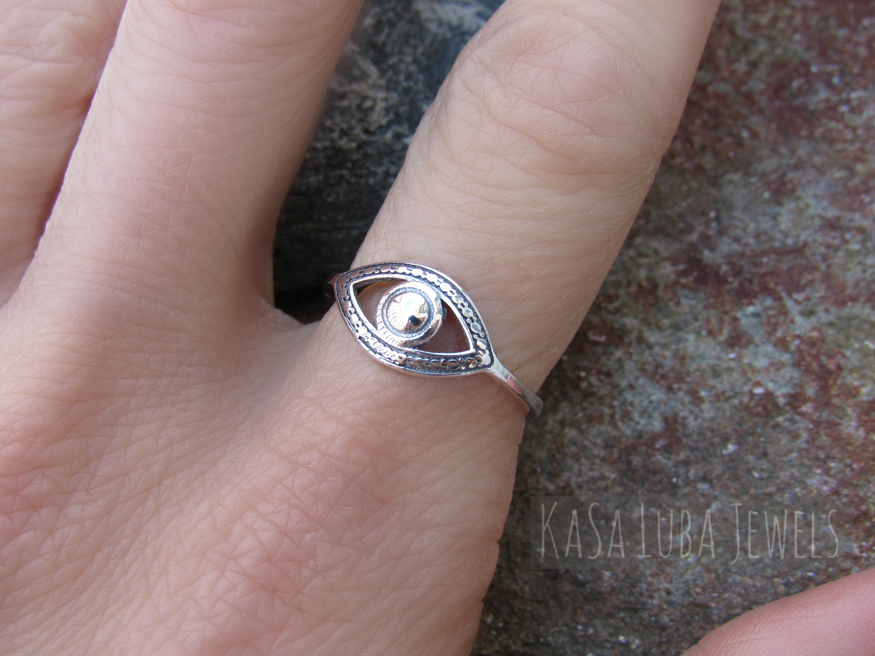 Anillo De Búho De Plata De Ley 925 - Diseño Oxidado Y Con Esmalte - Joyería Simbólica Y Bonita Para Mujer