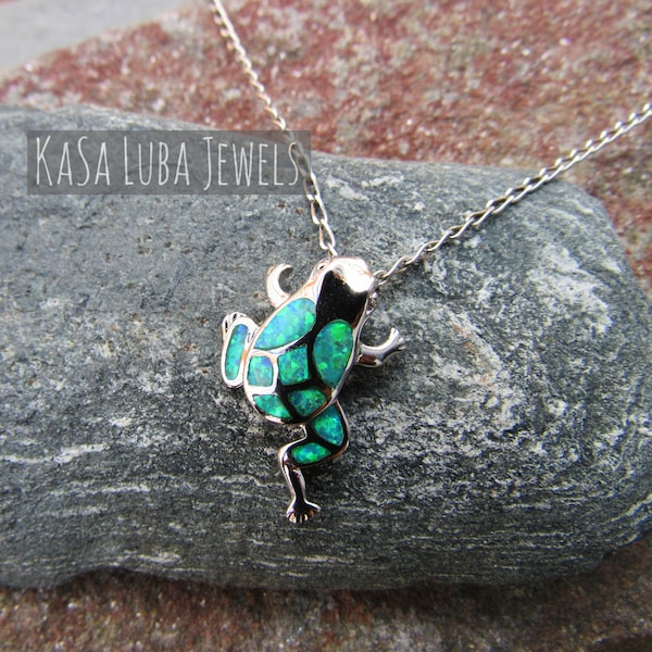 Frog Pendant .925 Sterling Silver Charm main image 1